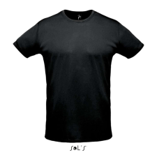 SOL'S rövid ujjú unisex sport póló SO02995, Black-S férfi póló