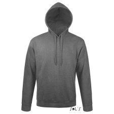 SOL'S SNAKE kapucnis unisex pulóver SO47101, Charcoal Melange-2XL női pulóver, kardigán
