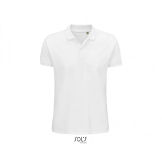 SOL'S SO03566 férfi biopamut galléros piké póló, White R