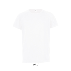 SOL'S SPORTY raglán ujjú kereknyakú gyerek sportpóló SO01166, White-6A