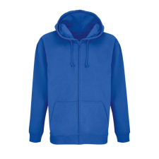 SOL'S uniex kapucnis cipzáras pulóver SO03812, Royal Blue-XL férfi pulóver, kardigán