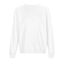 SOL'S unisex környakas pulóver SO03814, White-L női pulóver, kardigán