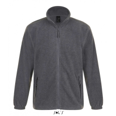 SOL'S Uniszex kabát SOL'S SO55000 Sol'S north Men - Zipped Fleece Jacket -3XL, Grey Melange