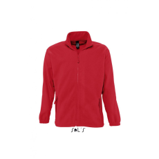 SOL'S Uniszex kabát SOL'S SO55000 Sol'S north Men - Zipped Fleece Jacket -3XL, Red
