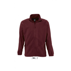SOL'S Uniszex kabát SOL'S SO55000 Sol'S north Men - Zipped Fleece Jacket -L, Burgundy