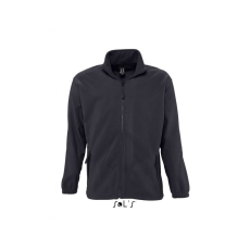 SOL'S Uniszex kabát SOL'S SO55000 Sol'S north Men - Zipped Fleece Jacket -S, Charcoal Grey
