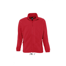 SOL&#039;S Uniszex kabát SOL&#039;S SO55000 Sol&#039;S north Men - Zipped Fleece Jacket -S, Red női dzseki, kabát