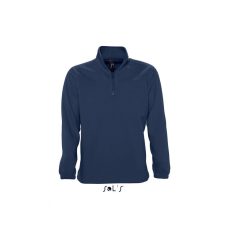 SOL'S Uniszex pulóver SOL'S SO56000 Sol'S ness - Fleece 1/4 Zip Sweatshirt -4XL, Navy