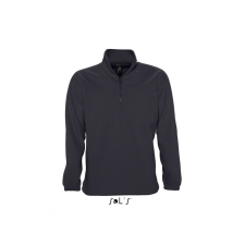 SOL&#039;S Uniszex pulóver SOL&#039;S SO56000 Sol&#039;S ness - Fleece 1/4 Zip Sweatshirt -M, Charcoal Grey férfi pulóver, kardigán