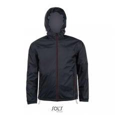 SOL'S Uniszex széldzseki SOL'S SO01171 Sol'S Skate - Lined Windbreaker -2XL, Black/Dark Grey