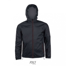 SOL'S Uniszex széldzseki SOL'S SO01171 Sol'S Skate - Lined Windbreaker -S, Black/Dark Grey