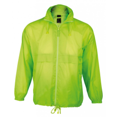 SOL'S Uniszex széldzseki SOL'S SO32000 Sol'S Surf - Water Repellent Windbreaker -M, Neon Lime