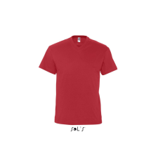 SOL&#039;S VICTORY V-nyakú férfi rövid ujjú póló SO11150, Red-2XL férfi póló