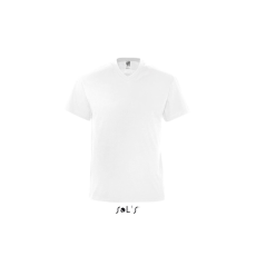 SOL'S VICTORY V-nyakú férfi rövid ujjú póló SO11150, White-3XL