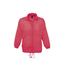 SOL&#039;S vízálló, kapucnis széldzseki SO32000, Neon Coral-2XL férfi kabát, dzseki