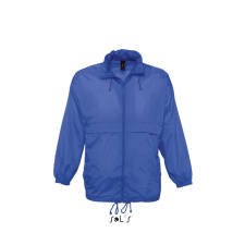 SOL&#039;S vízálló, kapucnis széldzseki SO32000, Royal Blue-L férfi kabát, dzseki