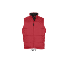SOL&#039;S WARM steppelt unisex mellény poliészter béléssel SO44002, Red-5XL munkaruha
