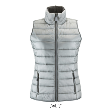 SOL'S WAVE könnyű bélelt Női steppelt mellény SO01437, Metal Grey-S női mellény