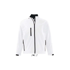  SOL&- 039;S RELAX vastag 3 rétegű férfi softshell dzseki SO46600, White-4XL