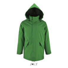  SOL&- 039;S ROBYN steppelt bélésű unisex kabát, gallérba rejthető kapucnival SO02109, Kelly Green-4XL
