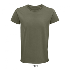 SOL'S Crusader Men - környakas testhezálló jersey póló (khaki, S)