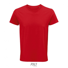 SOL'S Crusader Men - környakas testhezálló jersey póló (red, 2XL)