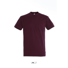 SOL'S Imperial- férfi környakú póló (burgundi, 2XL) munkaruha