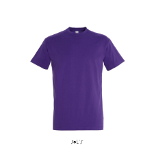 SOL'S Imperial- férfi környakú póló (dark purple, M) munkaruha