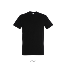 SOL'S Imperial- férfi környakú póló (deep black, 3XL) munkaruha