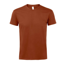 SOL'S Imperial- férfi környakú póló (terracotta, L) munkaruha