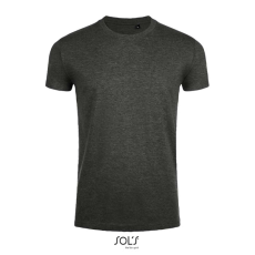 SOL'S Imperial Fit - férfi környakú testhezálló póló (charcoal melange, M)