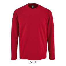 SOL'S Imperial LSL Men - hosszú ujjú póló (red, XL)