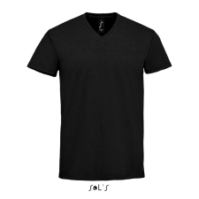 SOL'S Imperial V Men - v-nyakú póló (deep black, S) munkaruha