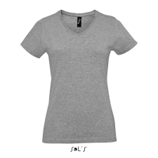 SOL'S Imperial V Women - v-nyakú póló (grey melange, 2XL) munkaruha