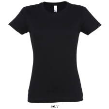 SOL'S Imperial Women - környakú póló (deep black, 3XL) munkaruha