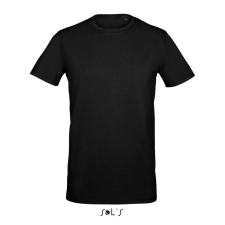 SOL'S Millenium Men - környakú póló (deep black, M) férfi póló