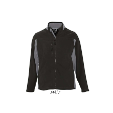SOL'S Nordic - férfi kétszínű zipzáros gyapjú dzseki (black, L) munkaruha