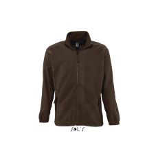 SOL'S North 100% Poliészter Unisex Zipp-Záras Pulóver (dark chocolate, M)