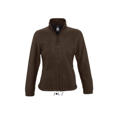SOL'S North Women - zipzáros gyapjú dzseki (dark chocolate, 2XL) munkaruha