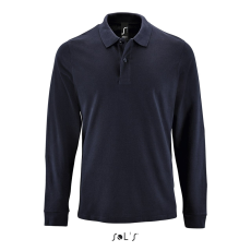 SOL'S Perfect LSL Men - hosszú ujjú piké galléros póló (french navy, XL)