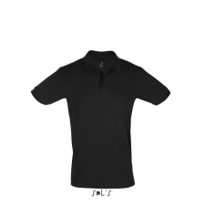 SOL'S Perfect Men - galléros póló (black, 2XL) munkaruha