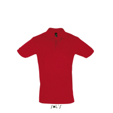 SOL'S Perfect Men - galléros póló (red, L) munkaruha