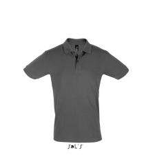 SOL'S Perfect Men - galléros póló (sötét szürke, 3XL) munkaruha