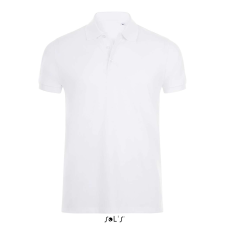 SOL'S Phoenix Men - gyapjú-elasztán galléros póló (white, 3XL) munkaruha
