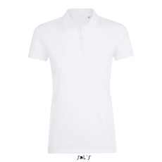 SOL'S Phoenix Women - gyapjú-elasztán galléros póló (white, M)