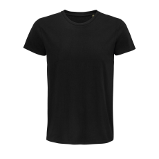 SOL'S Pioneer Men - környakas testhezálló jersey póló (deep black, M)