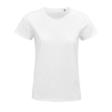 SOL'S Pioneer Women - környakas testhezálló jersey póló (white, 2XL)