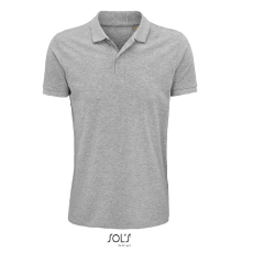 SOL'S Planet Men - galléros póló (grey melange, M)