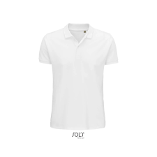 SOL'S Planet Men - galléros póló (white, S) munkaruha