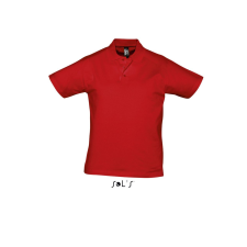 SOL'S Prescott Men - galléros póló (red, 2XL) munkaruha